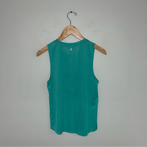 Spiritual Gangster x Peloton Tank Top Women's Size Small Green Purple Gold Logo - Picture 5 of 6